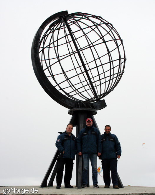 Das goNorge Team am Nordkap