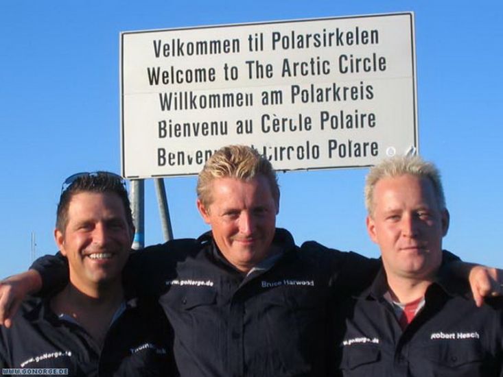 Thomas, Bruce und Robert am Polarkreis